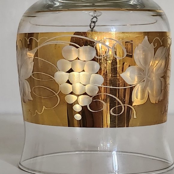 Porcelain Chimney Sweep Boy on Clear/Gold Glass Bell by Goebel Germany - Picture 8 of 10